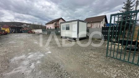 Teren de inchiriat 700mp parc auto la drum principal Sura Mare Sibiu