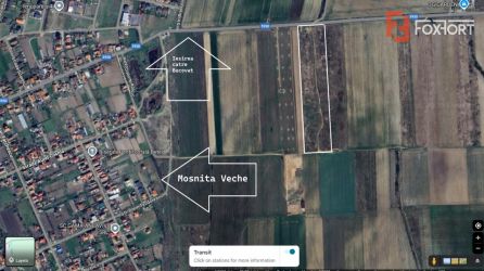 Teren de vanzare 15.100 mp, iesire la asfalt Mosnita Veche