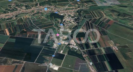 Teren de vanzare 1742 mp zona industriala constructie hala Ocna Sibiu