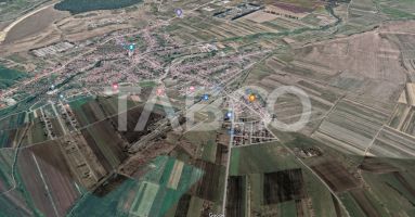 Teren de vanzare 629 mp cu autorizatie de constructie Cristian Sibiu