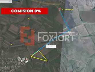 Teren de vanzare la 2,7 km de autostrada, front de 163 ml COMISION 0% 