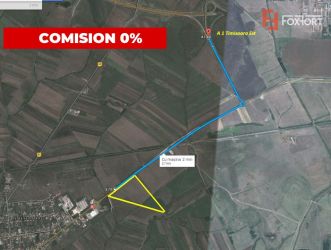 Teren de vanzare la 2,7 km de autostrada, front de 163 ml COMISION 0%