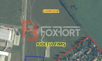 Teren extravilan 8.937 mp, cu 2 fronturi in Zona Aeroportului