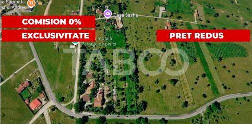 Teren extravilan de vanzare 2580 mp in Statiunea Sambata de Sus 