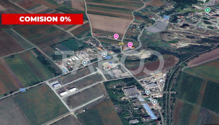 Teren industrial cu PUZ aprobat 1500 mp si front 42 m in Ocna Sibiului