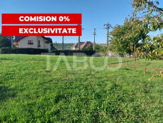 Teren intravilan 1298  mp PUZ toate utilitatile zona buna Cisnadie