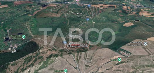 Teren intravilan 330mp cu utilitati si proiect de casa Daia Sibiu
