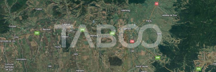 Teren intravilan 4332 mp cu utilitati front stradal 143m Satul Sercaia