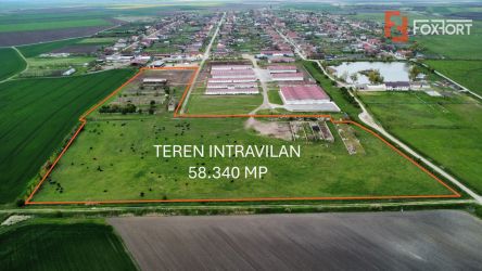 Teren intravilan cu suprafata de 58.340 mp, in Sanmartinul Sarbesc