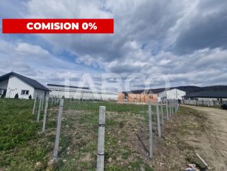 Teren intravilan cu utilitati 464 mp front 27 ml pentru casa Talmaciu 