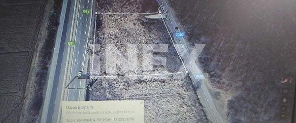 Teren intravilan de vanzare 4800 mp, PUZ in aprobare,nod rutier A1