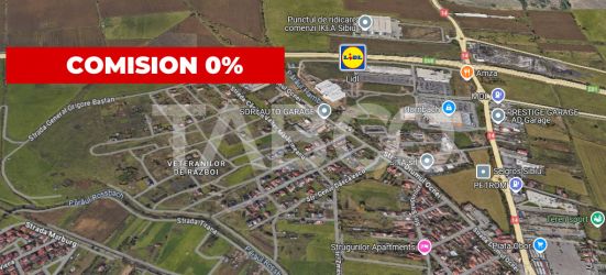 Teren intravilan de vanzare puz aviz de constructie utilitati in Sibiu