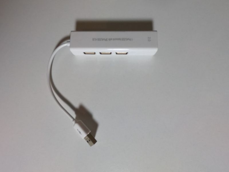 USB Ethernet Adaptor cu 3 porturi USB HUB 2.0-1