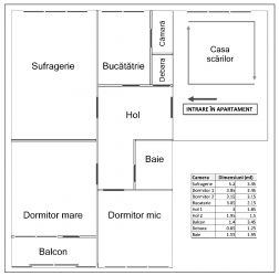 Vând ap. 3 camere, decomandat, sector 4