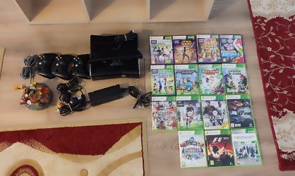 Vând Xbox 360 cu kinect și jocuri